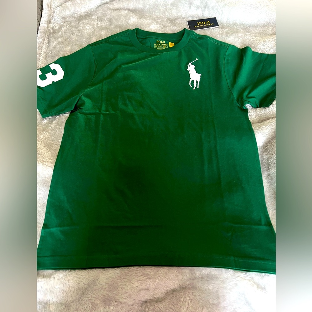 Polo by Ralph Lauren green T-shirt.